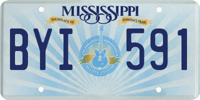 MS license plate BYI591