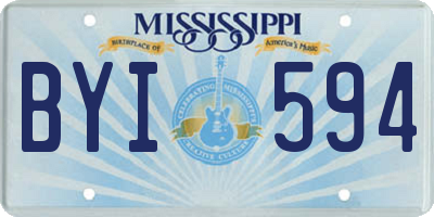 MS license plate BYI594