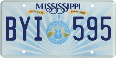 MS license plate BYI595