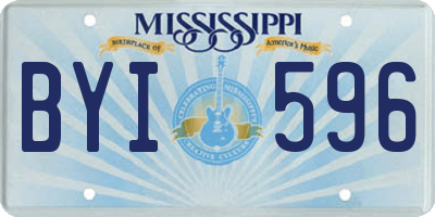 MS license plate BYI596