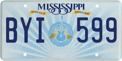 MS license plate BYI599