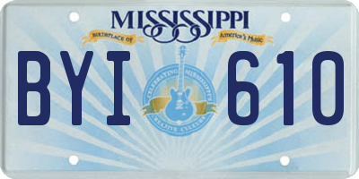 MS license plate BYI610