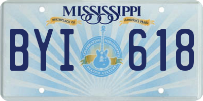 MS license plate BYI618