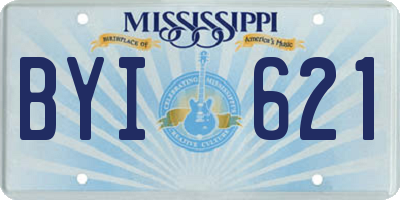 MS license plate BYI621