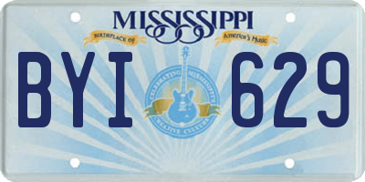 MS license plate BYI629