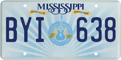 MS license plate BYI638