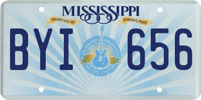 MS license plate BYI656