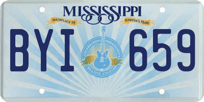 MS license plate BYI659