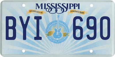 MS license plate BYI690