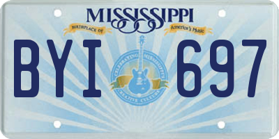 MS license plate BYI697