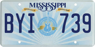 MS license plate BYI739