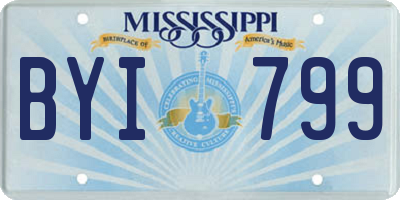 MS license plate BYI799