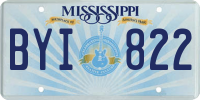 MS license plate BYI822