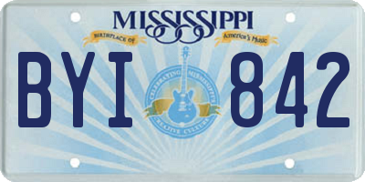 MS license plate BYI842