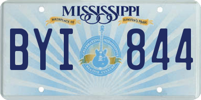 MS license plate BYI844