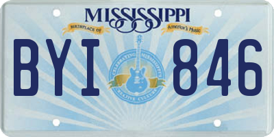 MS license plate BYI846