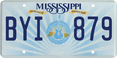 MS license plate BYI879
