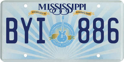 MS license plate BYI886