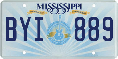 MS license plate BYI889