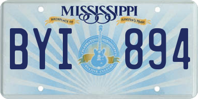 MS license plate BYI894