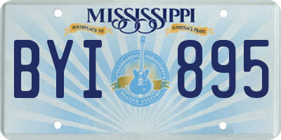 MS license plate BYI895