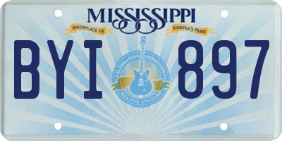 MS license plate BYI897