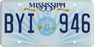 MS license plate BYI946