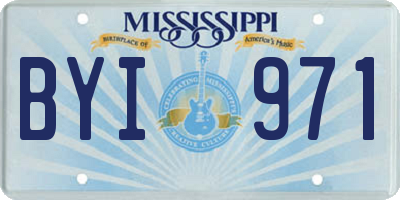 MS license plate BYI971