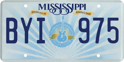 MS license plate BYI975