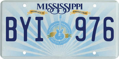 MS license plate BYI976