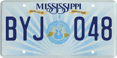 MS license plate BYJ048