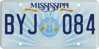MS license plate BYJ084
