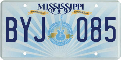 MS license plate BYJ085