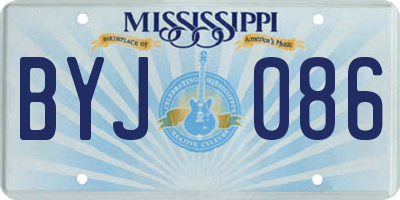 MS license plate BYJ086