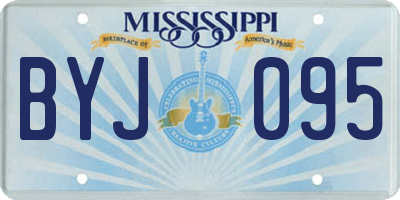 MS license plate BYJ095