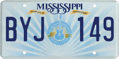 MS license plate BYJ149