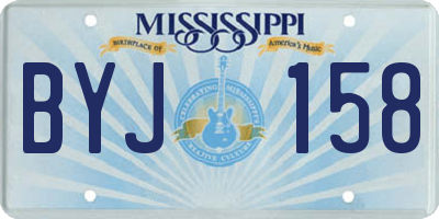 MS license plate BYJ158