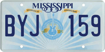 MS license plate BYJ159