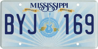MS license plate BYJ169