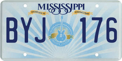 MS license plate BYJ176