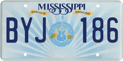 MS license plate BYJ186