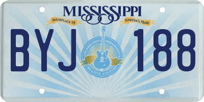 MS license plate BYJ188