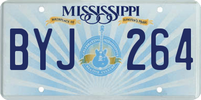 MS license plate BYJ264
