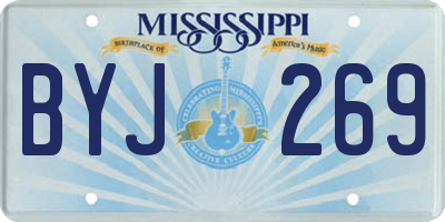 MS license plate BYJ269