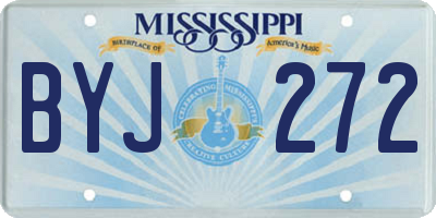MS license plate BYJ272