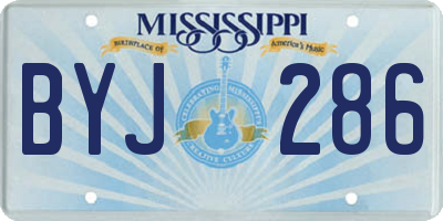 MS license plate BYJ286