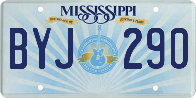 MS license plate BYJ290