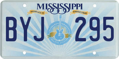 MS license plate BYJ295