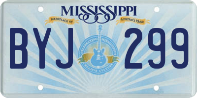 MS license plate BYJ299