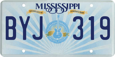 MS license plate BYJ319